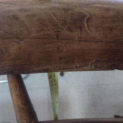 Set of Four Matching Antique Farmhouse Wood Chairs