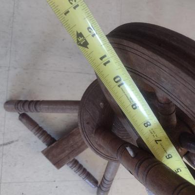 Antique Saxony or Flax Spinning Wheel