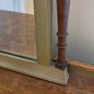 Vintage Hand-Painted Three Drawer Dresser w/Mirror. (UGB2-JS)