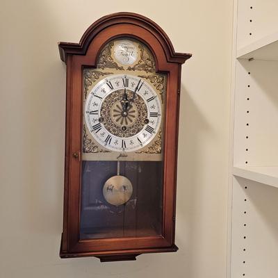 W. Haid West German 'Tempus Fugit' Wall Clock w/Key (UGB2-JS)