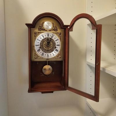 W. Haid West German 'Tempus Fugit' Wall Clock w/Key (UGB2-JS)