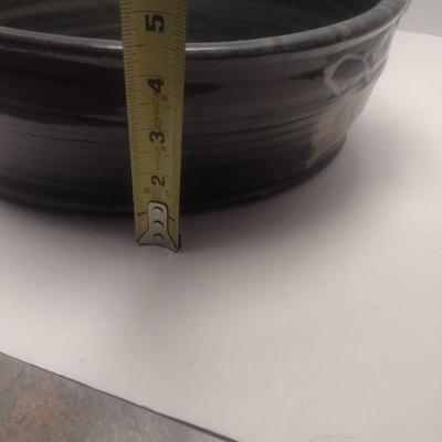 Art Studio Handled Pottery Pot Signed by Artist