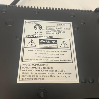 Duxtop Induction Cooktop (K-MG)
