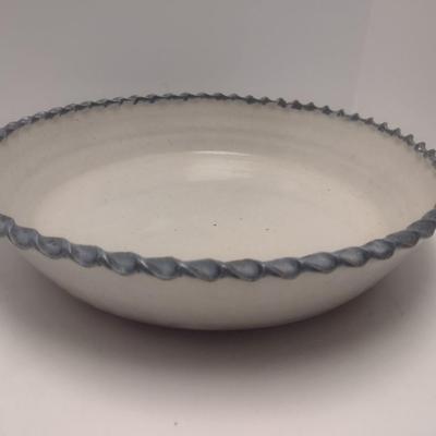 Art Studio Pottery Pie Plate Signed Sally