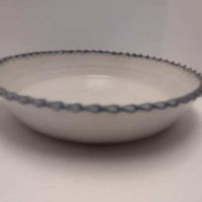 Art Studio Pottery Pie Plate Signed Sally