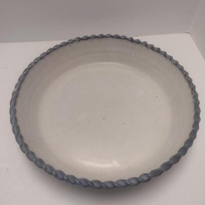 Art Studio Pottery Pie Plate Signed Sally