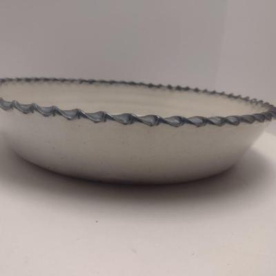 Art Studio Pottery Pie Plate Signed Sally