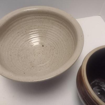 Collection of Pottery Bowls and Juicer
