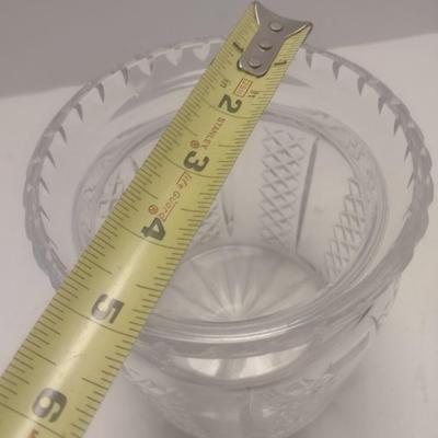 Vintage Crystal Glass Biscuit Jar