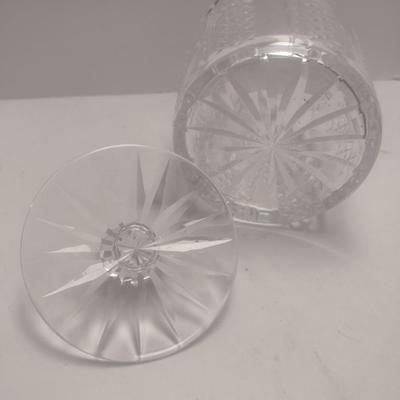 Vintage Crystal Glass Biscuit Jar