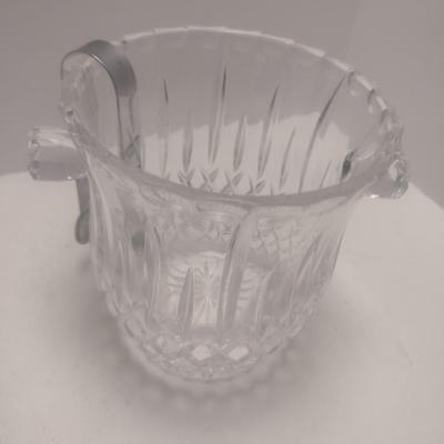 Vintage Crystal Glass Ice Bucket