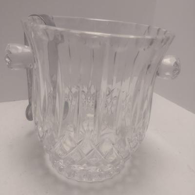 Vintage Crystal Glass Ice Bucket