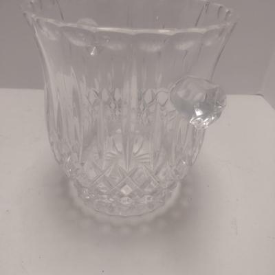 Vintage Crystal Glass Ice Bucket