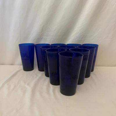 Cobalt Blue Glass & Duralex Tumblers (K-MG)