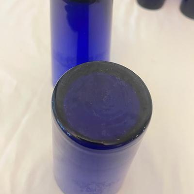 Cobalt Blue Glass & Duralex Tumblers (K-MG)