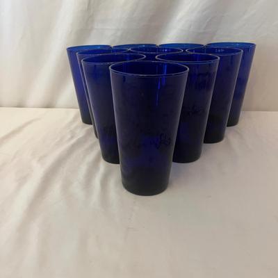 Cobalt Blue Glass & Duralex Tumblers (K-MG)