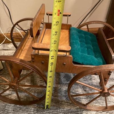 Small vintage wood carriage