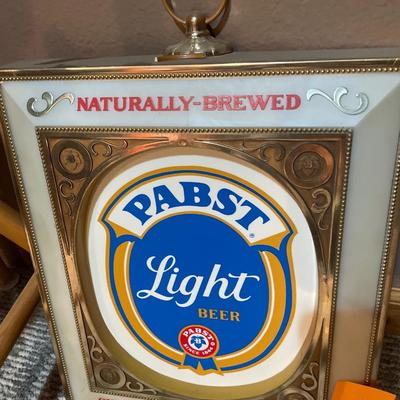 Pabst Light beer sign