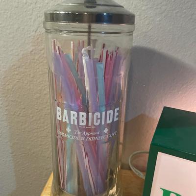 Pub Open and barbicide holder