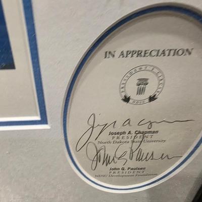 Sale Photo Thumbnail #5: This is a great Bison print signed and number.  T Wrigley number 73/1000 professionally framed.  Very nice.