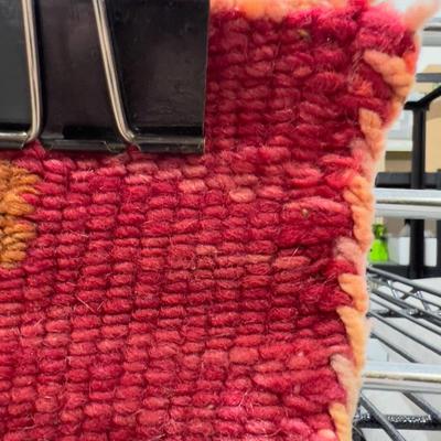 Sale Photo Thumbnail #415: 29" X 52" OLD! Shows repair and edge damage. This is a very lucky Horse Blanket! It holds excellent horse energy. 