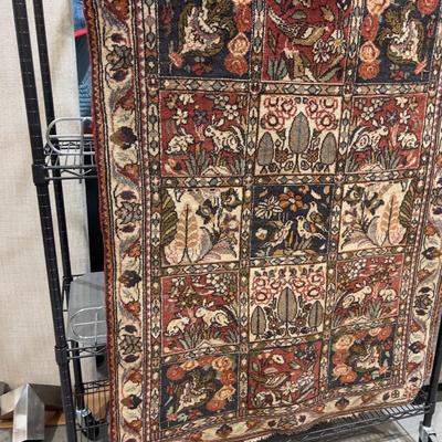 Sale Photo Thumbnail #430: Used. 39 x 57. Most Likely Middle Eastern, Highly unusual design! Circa 1920's estimate, Yes we will ship this item. 