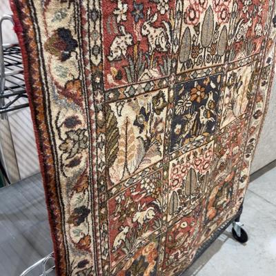 Sale Photo Thumbnail #433: Used. 39 x 57. Most Likely Middle Eastern, Highly unusual design! Circa 1920's estimate, Yes we will ship this item. 