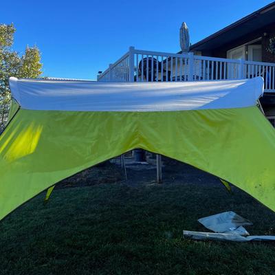 Sale Photo Thumbnail #641: Older Springbar in excellent condition. Poles are all there I also have the instruction sheet for set up. Incudes pole with bag and bag for the tent, no tent stakes included you will need 6 of them.