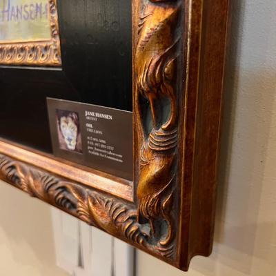 Sale Photo Thumbnail #686: Painting measure 44" by 56". Untitled by artist Jane Hansen, signed on the back by the artist. Painted in 2011. A boxing fee will apply if shipped.