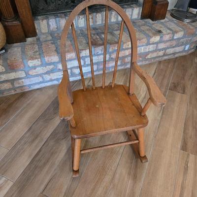 Antique Child Rocking Chair