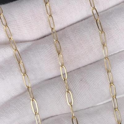 Real Solid 1/20 14K Yellow Gold Figaro Link Chain Necklace 20 Inch 3mm