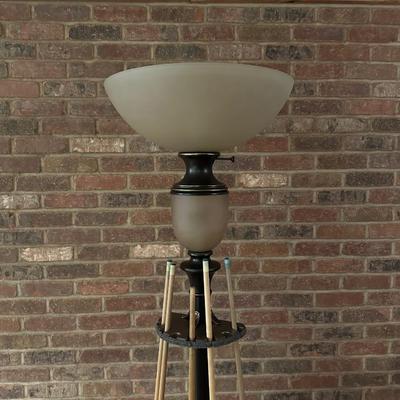 POOL CUE HOLDER FLOOR LAMP
