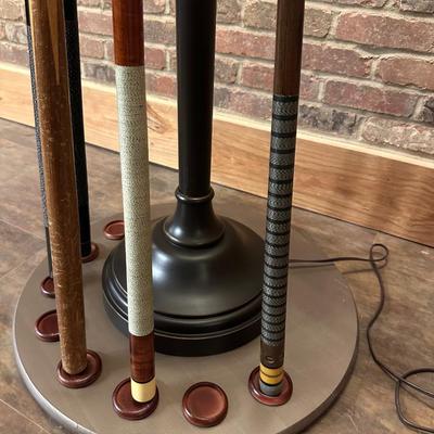 POOL CUE HOLDER FLOOR LAMP