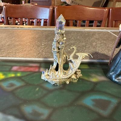 MEDIVH WARCRAFT FIGURE, KING ARTHUR AND CASTLE OF THE MAGIC DRAGON