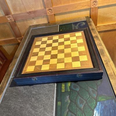 THOMAS PACCONI CLASSICS HAND-CARVED CHESS & CHECKERS SET