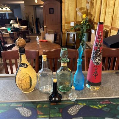 A COLLECTION OF BOTTLES