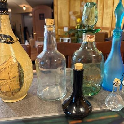 A COLLECTION OF BOTTLES