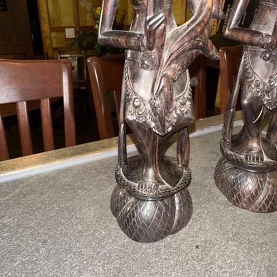 CARVED ASIAN FIGURES