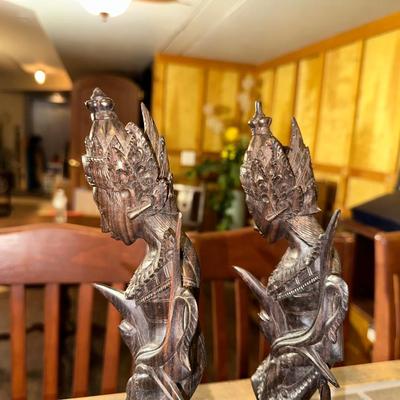 CARVED ASIAN FIGURES