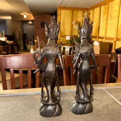 CARVED ASIAN FIGURES