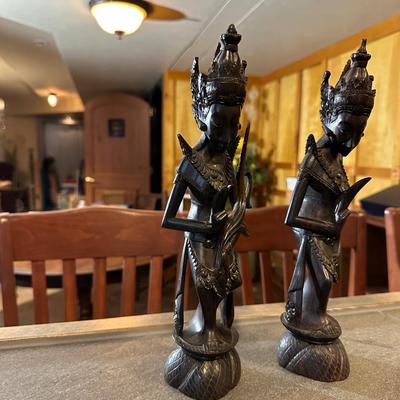 CARVED ASIAN FIGURES