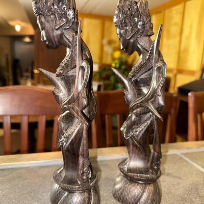 CARVED ASIAN FIGURES