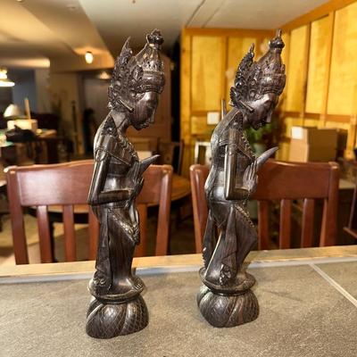 CARVED ASIAN FIGURES