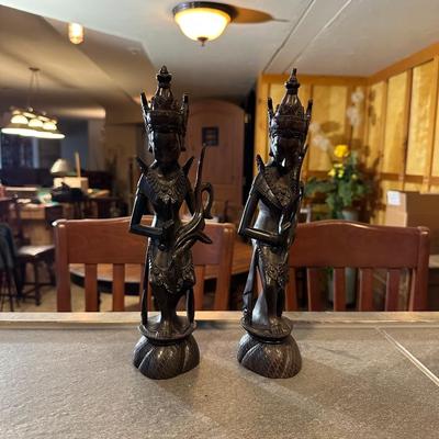 CARVED ASIAN FIGURES