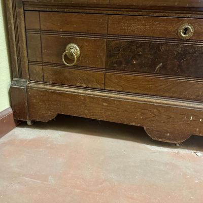 ANTIQUE WALNUT DRESSER