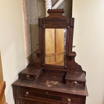 ANTIQUE WALNUT DRESSER