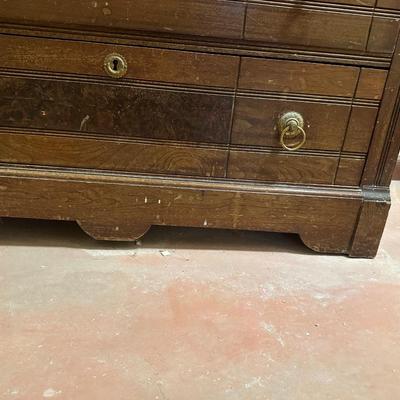 ANTIQUE WALNUT DRESSER
