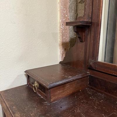 ANTIQUE WALNUT DRESSER
