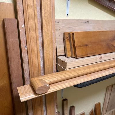 LARGE AMOUNT OF LUMBER AND SCRAP LUMBER