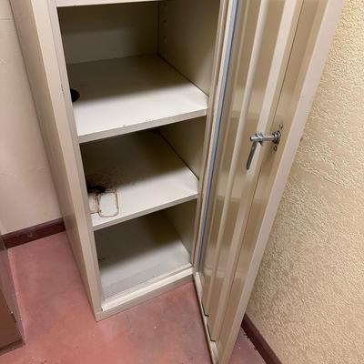 2 METAL STORAGE CABINETS